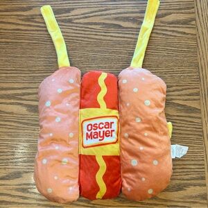 Oscar Mayer Red/Yellow Hot Dog Costume Velcro Straps at Belly & Neck Size M